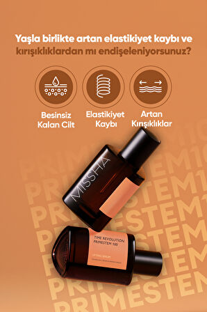 Cilde Sıkı Görünüm ve Elastikiyet Kazandıran Serum Time Revolution Primestem 100 Lifting Serum(75ml)