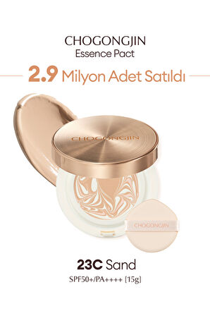Yaşlanma Karşıtı Bakım Sunan Nemlendirici Krem Fondöten CHOGONGJIN Esence Pact (23C) SPF50+/PA++++