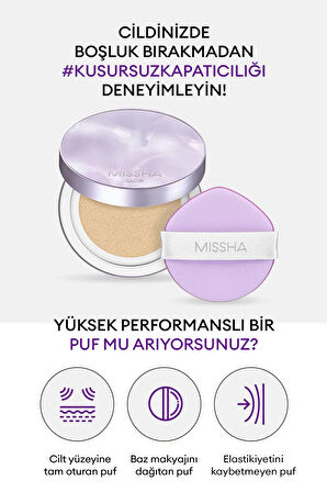 Yüksek Kapatıcılık Sağlayan Yumuşak Makyaj Süngeri (5 adet) Glow Layering Fit Puff