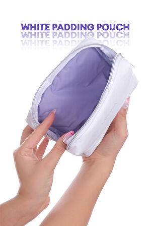 Orta Boy Dolgulu Beyaz Makyaj Çantası MISSHA White Padding Pouch