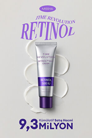 Kırışıklık Karşıtı, Retinol İçerikli Bakım Kremi Time Revolution Retinol 500 Shot Cream