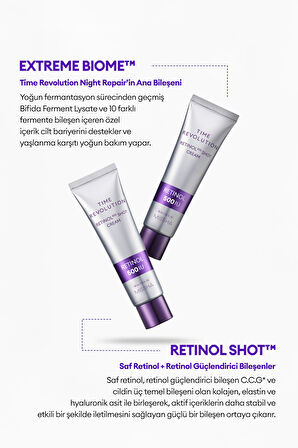 Kırışıklık Karşıtı, Retinol İçerikli Bakım Kremi Time Revolution Retinol 500 Shot Cream