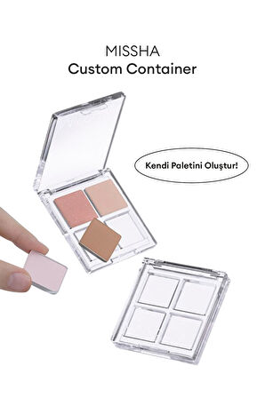 Kişiselleştirilebilir 4'lü Boş Far Paleti Custom Palette Container