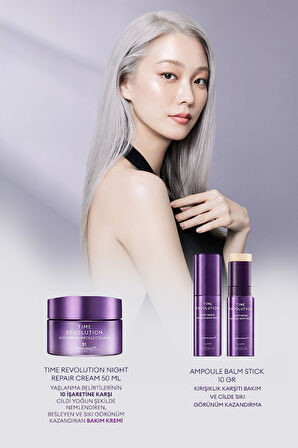 Total Yaşlanma Karşıtı Bakım Kremi & Balm Stick Time Revolution Night Repair Cream & Balm Duo Set