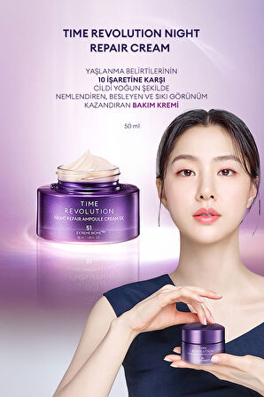 Total Yaşlanma Karşıtı Bakım Kremi & Balm Stick Time Revolution Night Repair Cream & Balm Duo Set