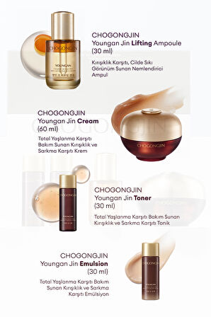 Kırışıklık Karşıtı, Cilde Sıkı Görünüm Sunan Cilt Bakım Seti CHOGONGJIN Youngan Lifting Set