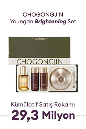 Kırışıklık Karşıtı, Cilde Aydınlık ve Canlı Görünüm Sunan Set CHOGONGJIN Youngan Brightening Set