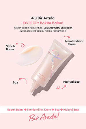 Parlak ve Pürüzsüz Görünüm Sağlayan Nemlendirici Cilt Bakım Balmı Glow Skin Balm (20ml)