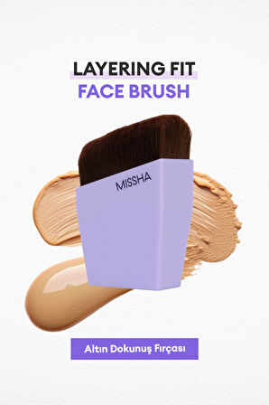 Özel Kesim Çok Fonksiyonlu Fondöten Fırçası Layering Fit Face Brush