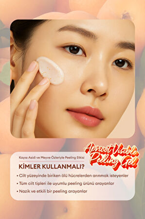 Kayısı Asidi ve Meyve Özleri İçeren Peeling Jel A'PIEU Apricot Visible Peeling Gel
