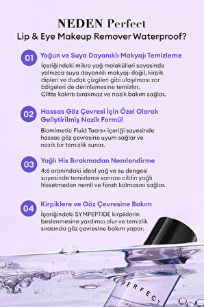 Göz & Dudak Makyajı İçin Çift Fazlı Makyaj Temizleyici Perfect Lip & Eye Make Up Remover Waterproof