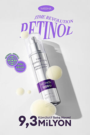 Kırışıklık ve Gözenek Karşıtı Retinol Serum Time Revolution Retinol 1000 Shot Spicule Serum