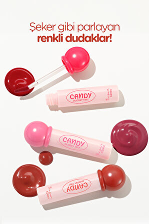 Kalıcı Renkleriyle Şeker Gibi Parlayan Nemlendiren Tint A'PIEU The Pure Candy Tint (No.03 Persimmon)