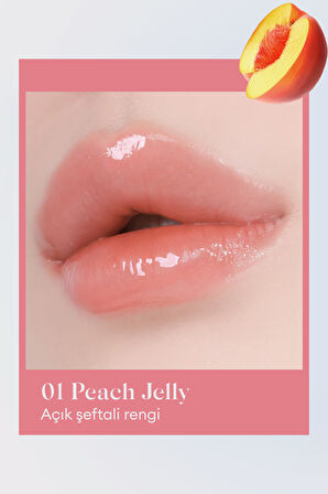 Doğal ve Parlak Görünüm Sunan Jel Yapılı Tint A'PIEU Juicy Pang Jelly Tint (01 Peach Jelly)