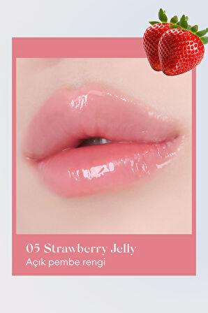 Doğal ve Parlak Görünüm Sunan Jel Yapılı Tint A'PIEU Juicy Pang Jelly Tint (05 Strawberry Jelly)