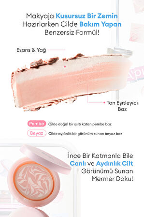 Ton Eşitleyici Aydınlatıcı & Nemlendirici Makyaj Bazı Cushion A'PIEU Waterlock Skin Care Primer Pink