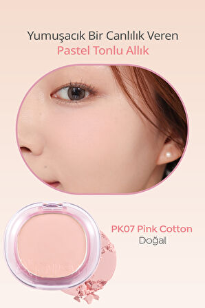 Cilde Yumuşak ve Doğal Renk Veren Pastel Tonlarda Allık A'PIEU Juicy-Pang Pastel Blusher (PK07)