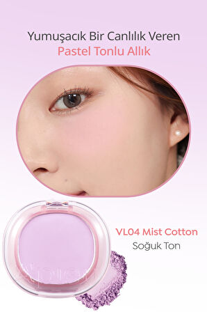 Cilde Yumuşak ve Doğal Renk Veren Pastel Tonlarda Allık A'PIEU Juicy-Pang Pastel Blusher (VL04)
