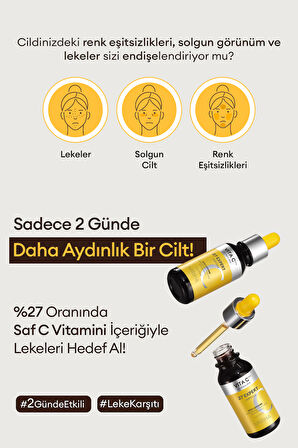 %27 Oranında Saf C Vitamini İçerikli, Leke Karşıtı, Aydınlatıcı Ampul Vita C Plus 27 Expert Ampoule