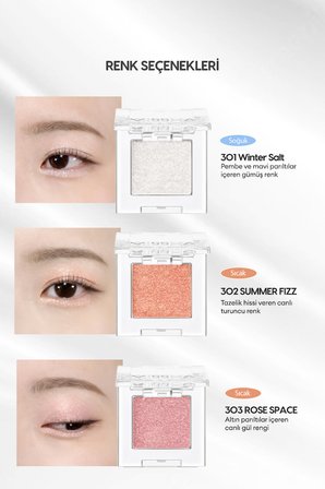 Kalıcı, Topaklanma Yapmayan, Simli Tekli Far MISSHA Modern Shadow Glitter (307 Telepathy)