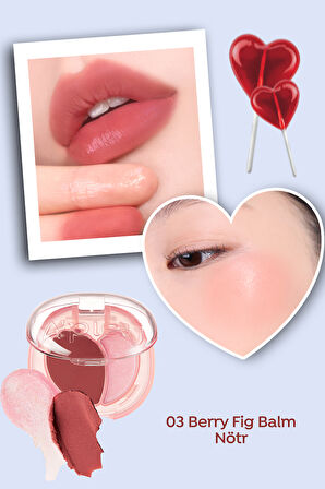 Kalıcı Dudak & Yanak Balmı A'PIEU Juicy-Pang Mood Blending Lip&Cheek Balm (03 Berry Fig Balm)