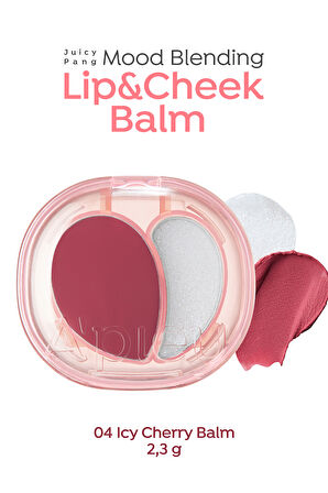 Kalıcı Dudak & Yanak Balmı A'PIEU Juicy-Pang Mood Blending Lip&Cheek Balm (04 Icy Cherry Balm)