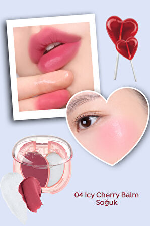 Kalıcı Dudak & Yanak Balmı A'PIEU Juicy-Pang Mood Blending Lip&Cheek Balm (04 Icy Cherry Balm)
