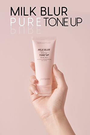 Pembe Bazlı, Cilt Tonu Eşitleyici Krem Peripera Milk Blur Tone Up Cream (03 Rosy) SPF50+ PA+++