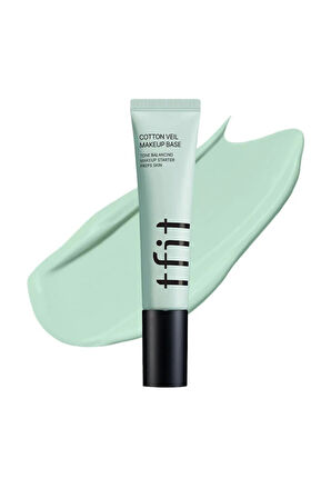 Tfıt Primer Makyaj Bazı | Cotton Veil Makeup Base Pure Green 30 ml Cilt Kusurları Örter