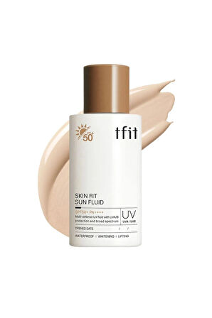 Tfıt Güneş Kremi | Skin Fit Sun Fluid Spf50 50 ml Cilt Bakım Içerikli Güneş Kremi
