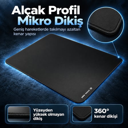 Pulsar ParaGlide 49×42 4mm XL Siyah Mouse Pad (PMP14XLB)
