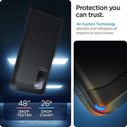 Spigen Galaxy S20 FE ile Uyumlu Kılıf Tough Armor Black