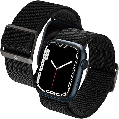 Spigen Apple Watch 41mm / 40mm / 38mm (Seri 1/2/3/4/5/6/SE/SE2/7/8 ile Uyumlu) Kayış Kordon Band Lite Fit Black - AMP02290