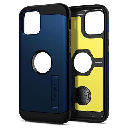 Spigen iPhone 12 Mini Kılıf Tough Armor Navy Blue