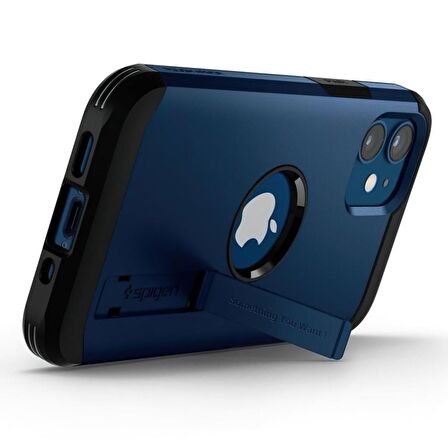 Spigen iPhone 12 Mini Kılıf Tough Armor Navy Blue