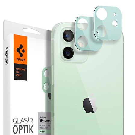 iPhone 12 Kamera Lens Cam Ekran Koruyucu, Spigen Glas.tR Optik (2 Adet)