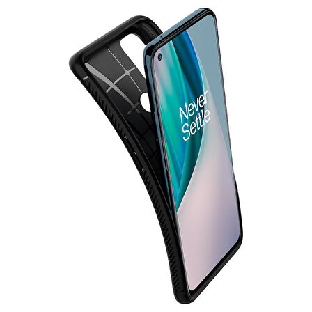 Spigen OnePlus Nord N10 5G ile Uyumlu Kılıf Rugged Armor Matte Black