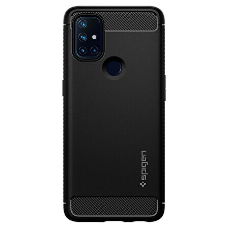 Spigen OnePlus Nord N10 5G ile Uyumlu Kılıf Rugged Armor Matte Black