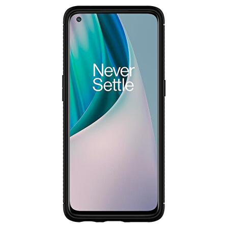 Spigen OnePlus Nord N10 5G ile Uyumlu Kılıf Rugged Armor Matte Black