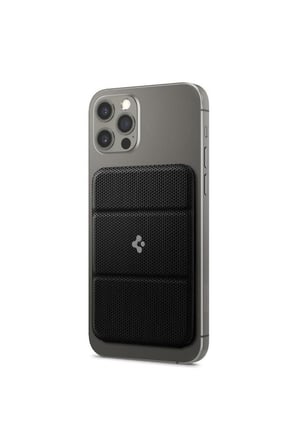 Spigen MagFit iPhone için MagSafe özellikli Kartlı  Cüzdan Smart Fold Wallet Black - AMP02746 - OUTLET