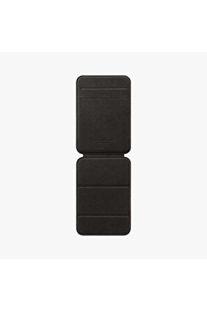 Spigen Apple iPhone 15 / iPhone 14 / iPhone 13 / iPhone 12 Serileri için Smart Fold Manyetik Cüzdan MagSafe Gunmetal Outlet