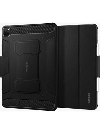 Spigen iPad Pro 12.9" (2022 / 2021) Kılıf Rugged Armor Pro Black - ACS02889 OUTLET