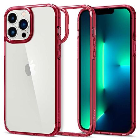 Spigen iPhone 13 Pro Max Kılıf Ultra Hybrid Red Crystal