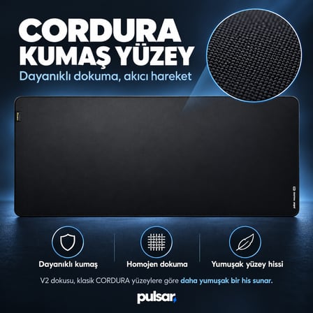 Pulsar ParaSpeed V2 90×40 3mm XXL Siyah Mouse Pad (PMP12XXLB)
