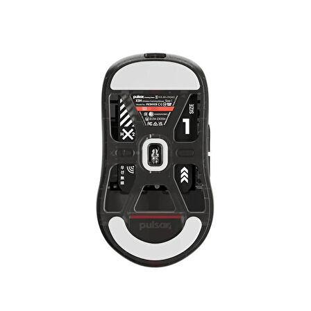 Pulsar X2H Clear Black Edition Kablosuz Size 1 Mini Simetrik Gaming Mouse (PX2H1CB)