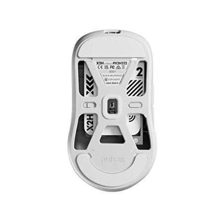 Pulsar X2H v3 XS-1 Sensör Beyaz Kablosuz Size 2 Medium Simetrik Gaming Mouse (PX2H322)