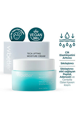 Teca Lifting Moisture Cream Sıkılaştırıcı Nemlendirici Krem Cilt Bariyeri Güçlendirici Kore 50ml