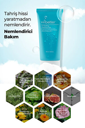 Cleansing Foam 5.5 Soothing Yatıştırıcı Onarıcı Yüz Temizleme Jeli Ceramide Ve Centella Kore 120ml
