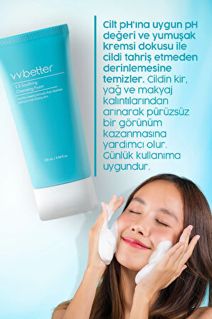 Cleansing Foam 5.5 Soothing Yatıştırıcı Onarıcı Yüz Temizleme Jeli Ceramide Ve Centella Kore 120ml