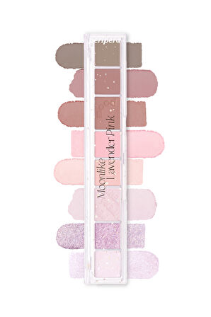 Mat, Işıltılı ve Simli Far Paleti Peripera All Take Mood Palette (09 Moonlike Lavender Pink)